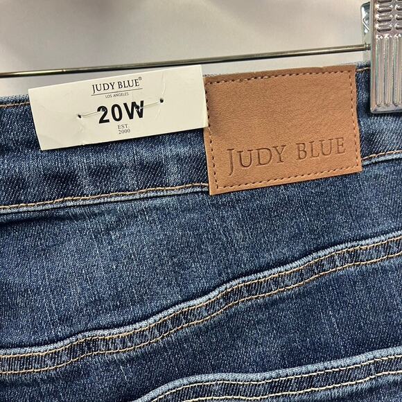 Judy Blue High Rise Control Top Distressed Flare Jeans JB88739 Womens 20W Denim - Picture 9 of 16